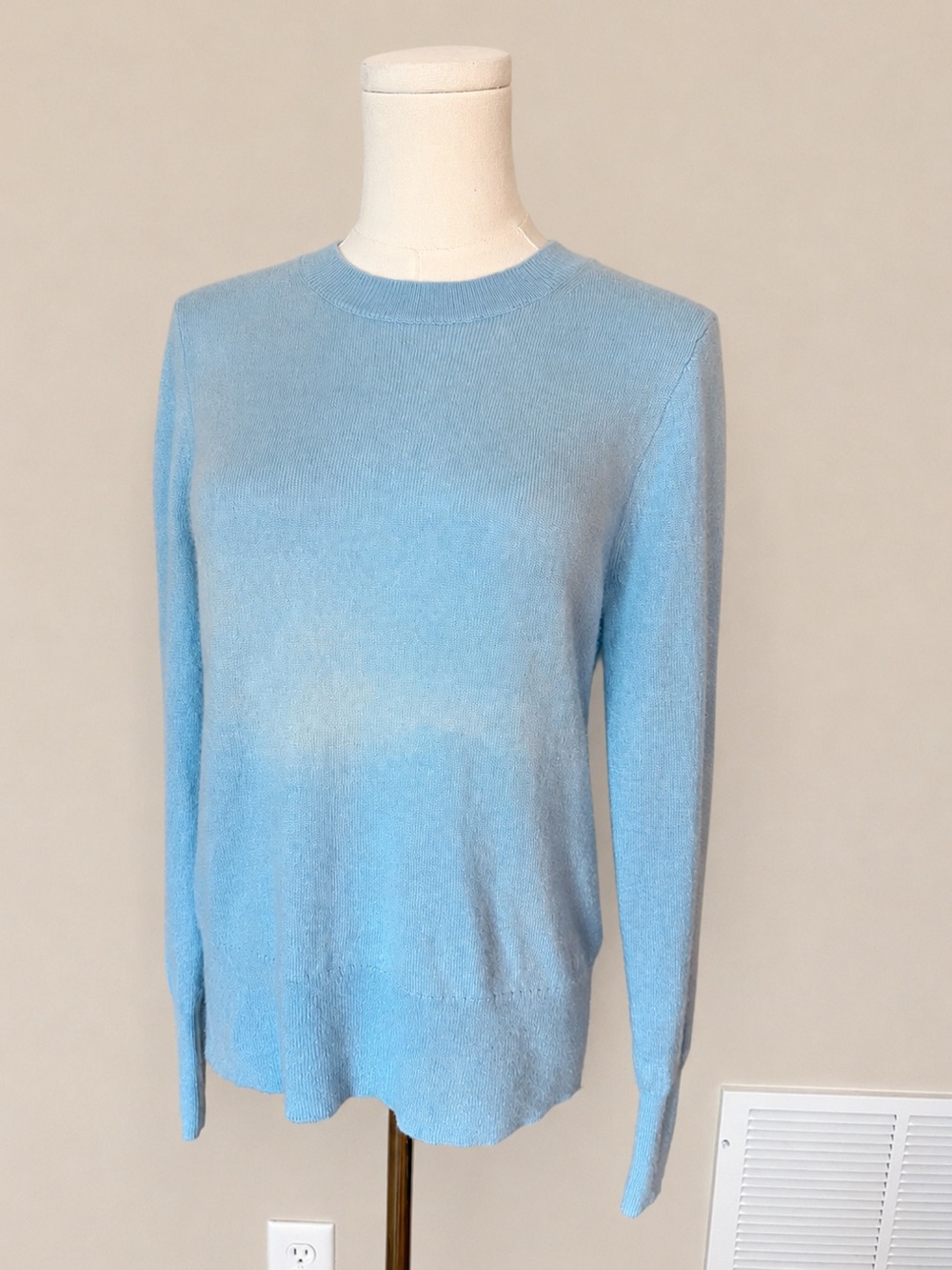 J. Crew Collection Cashmere Sweater S Blue 100% Cashmere Crewneck